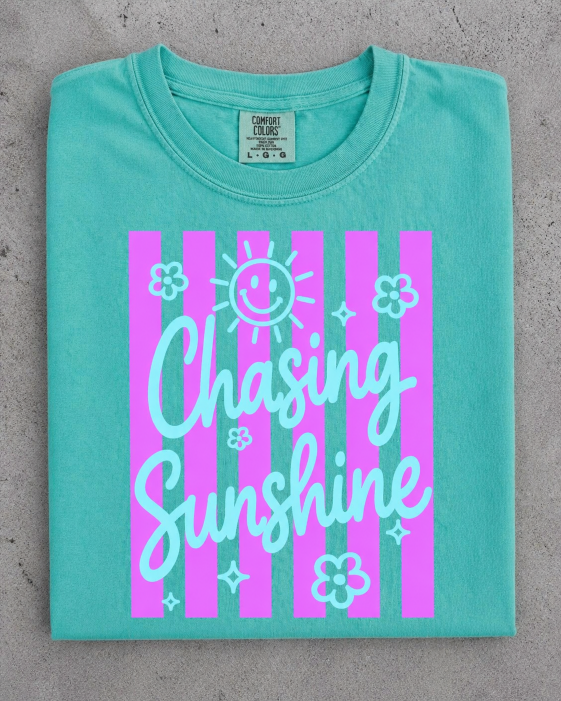 Chasing sunshine, comfort colors, T-shirt