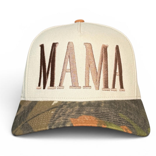 Mama Camo Embroidered Trucker Hat