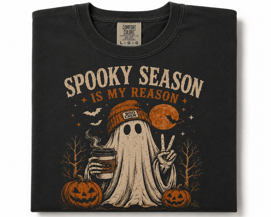 Spooky season is my reason Halloween Comfort Colors T-Shirt￼