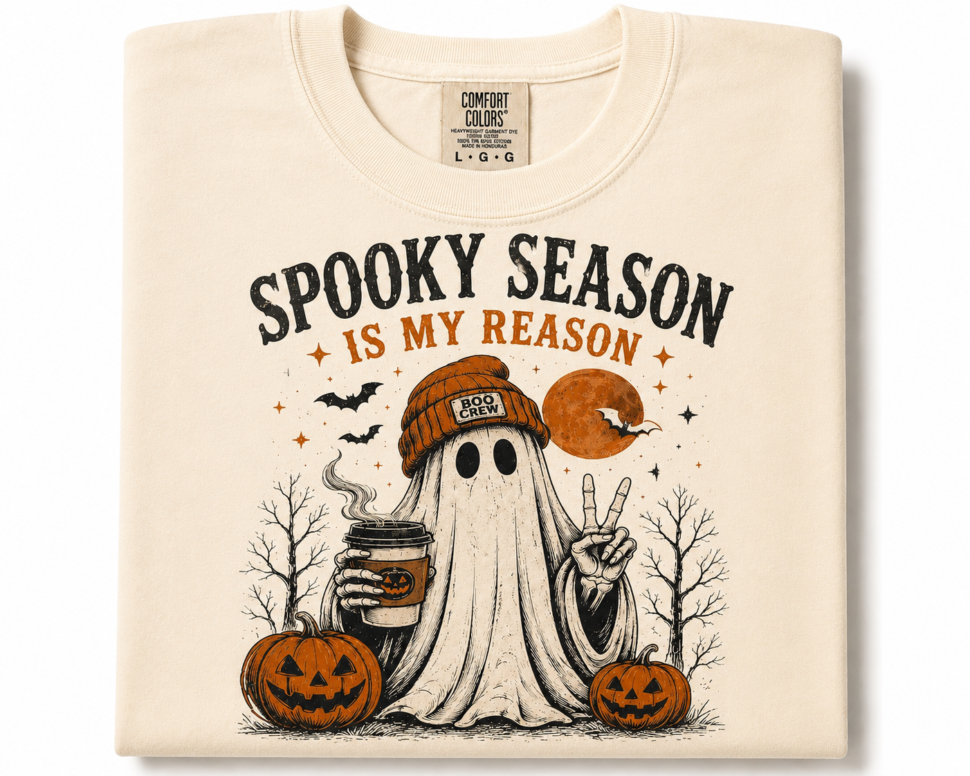 Spooky season is my reason Halloween Comfort Colors T-Shirt￼
