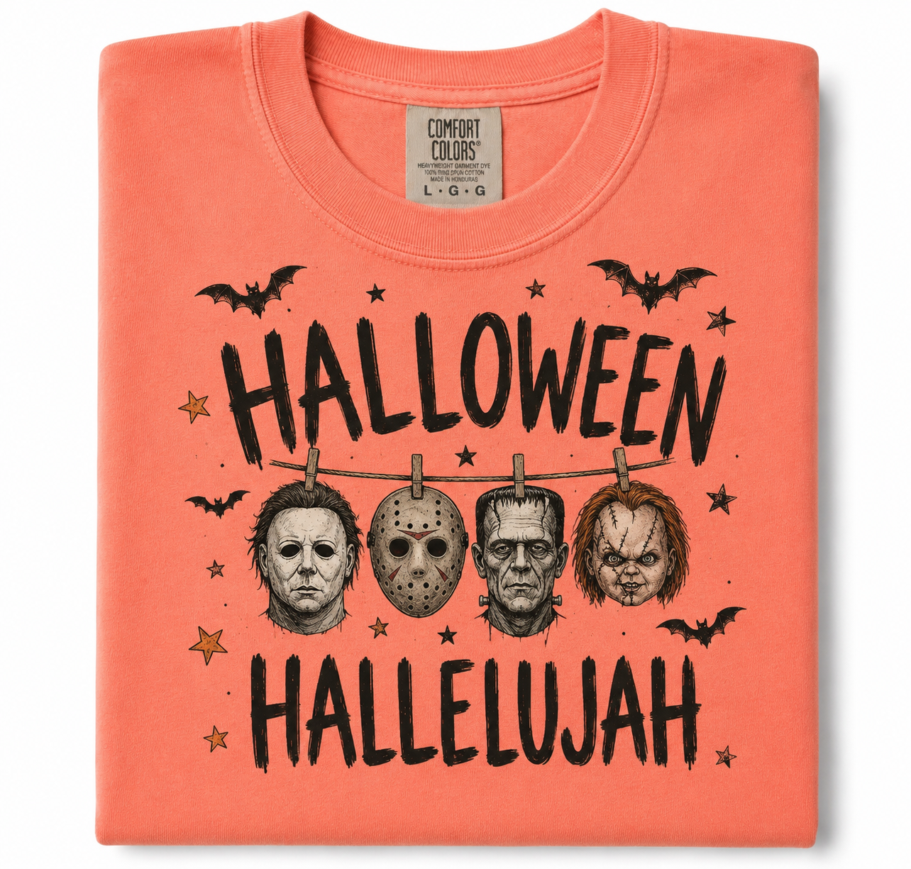 Halloween hallelujah comfort colors T-shirt