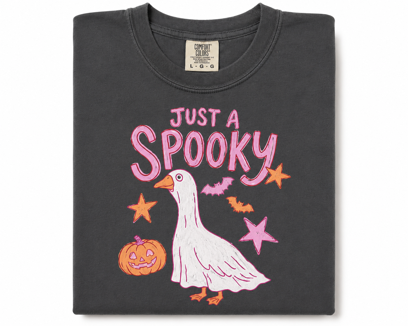Just a spooky goose Halloween comfort colors T-shirt