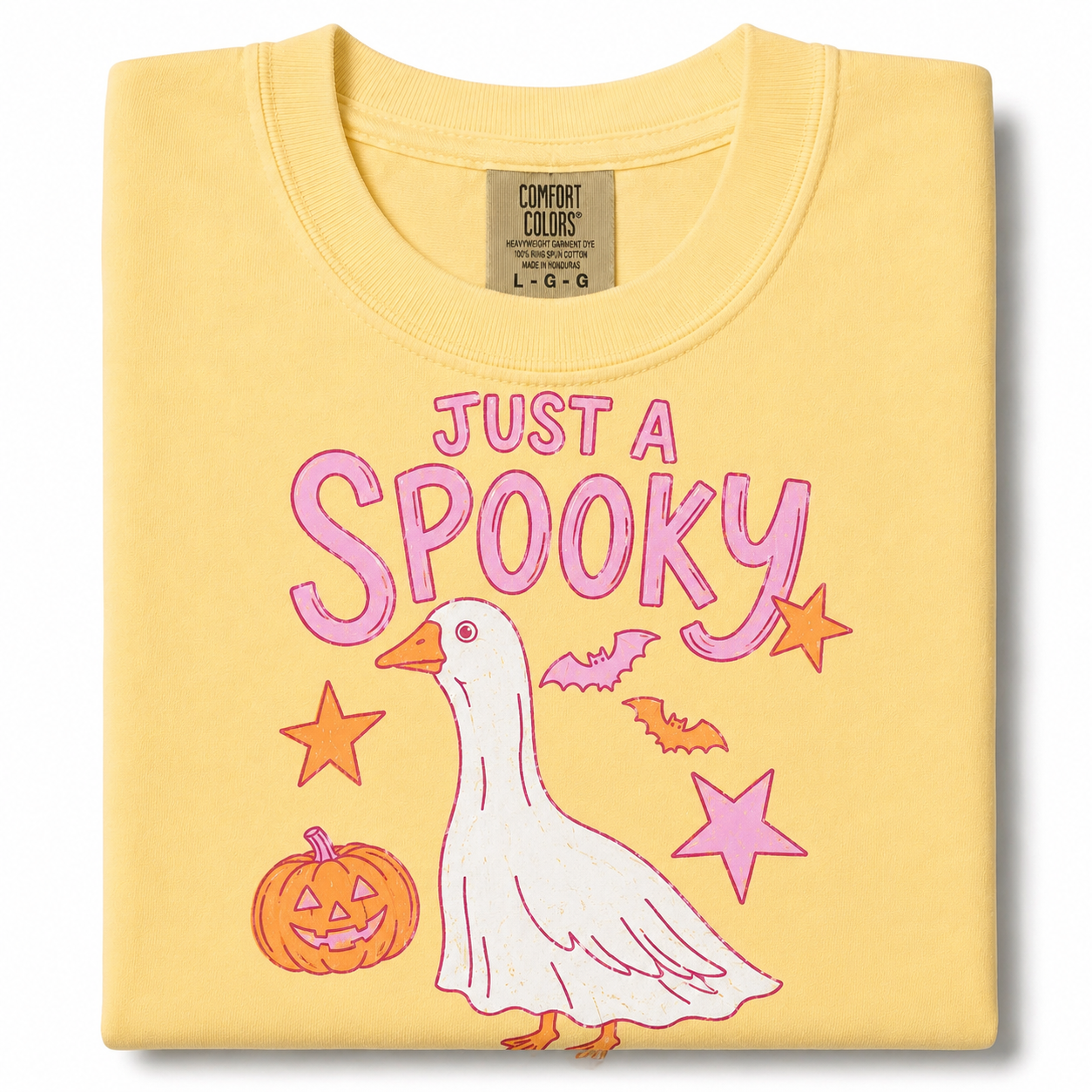 Just a spooky goose Halloween comfort colors T-shirt