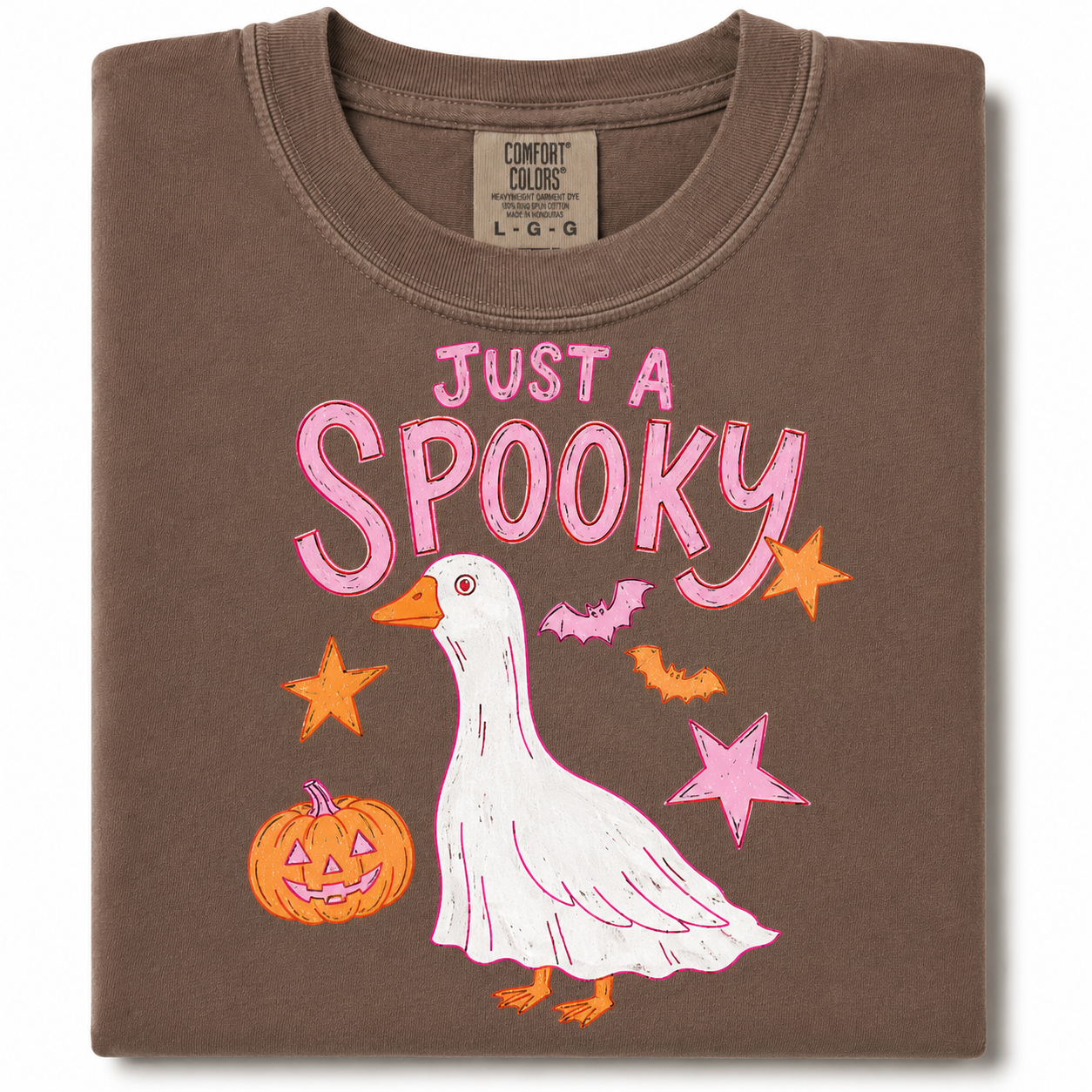 Just a spooky goose Halloween comfort colors T-shirt