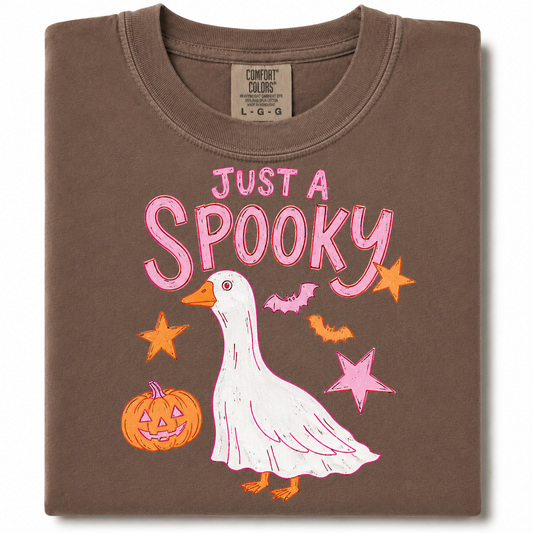 Just a spooky goose Halloween comfort colors T-shirt