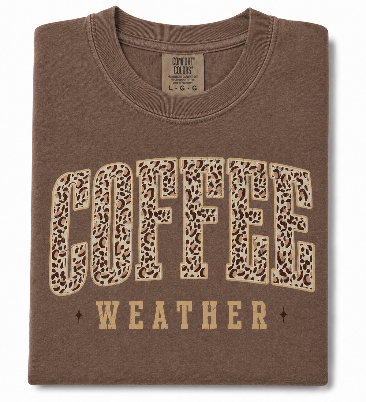 Coffee weather comfort colors Tshirt