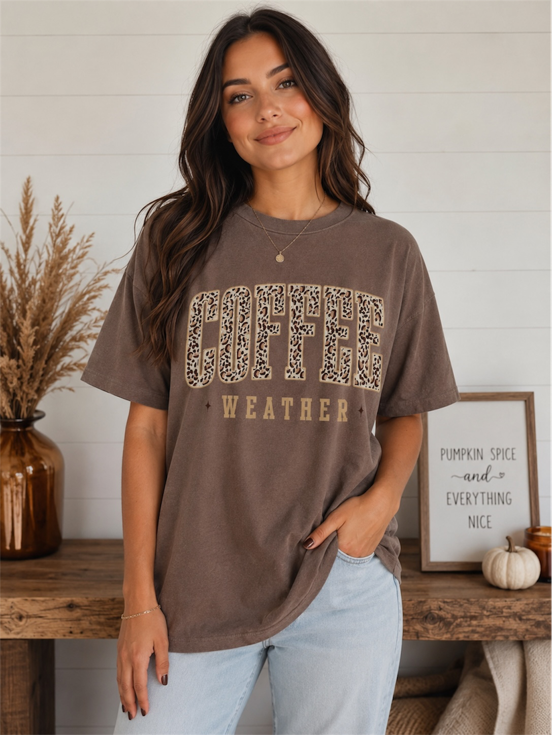 Coffee weather comfort colors Tshirt