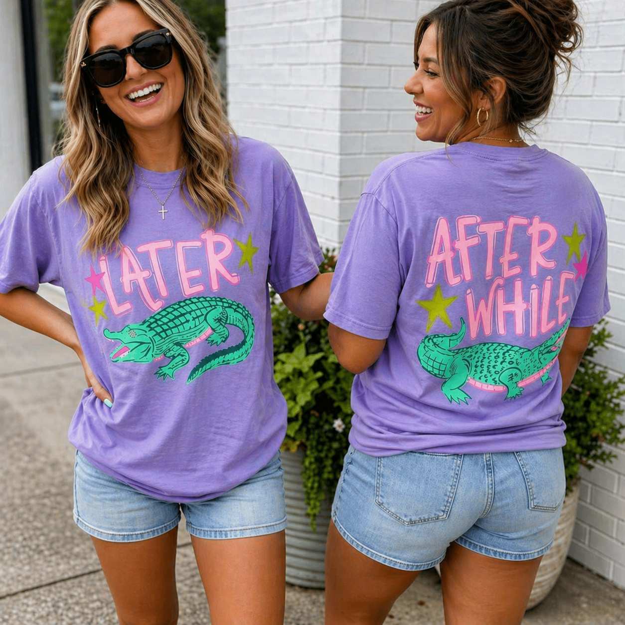Later gator after while front and back comfort colors t-shirt