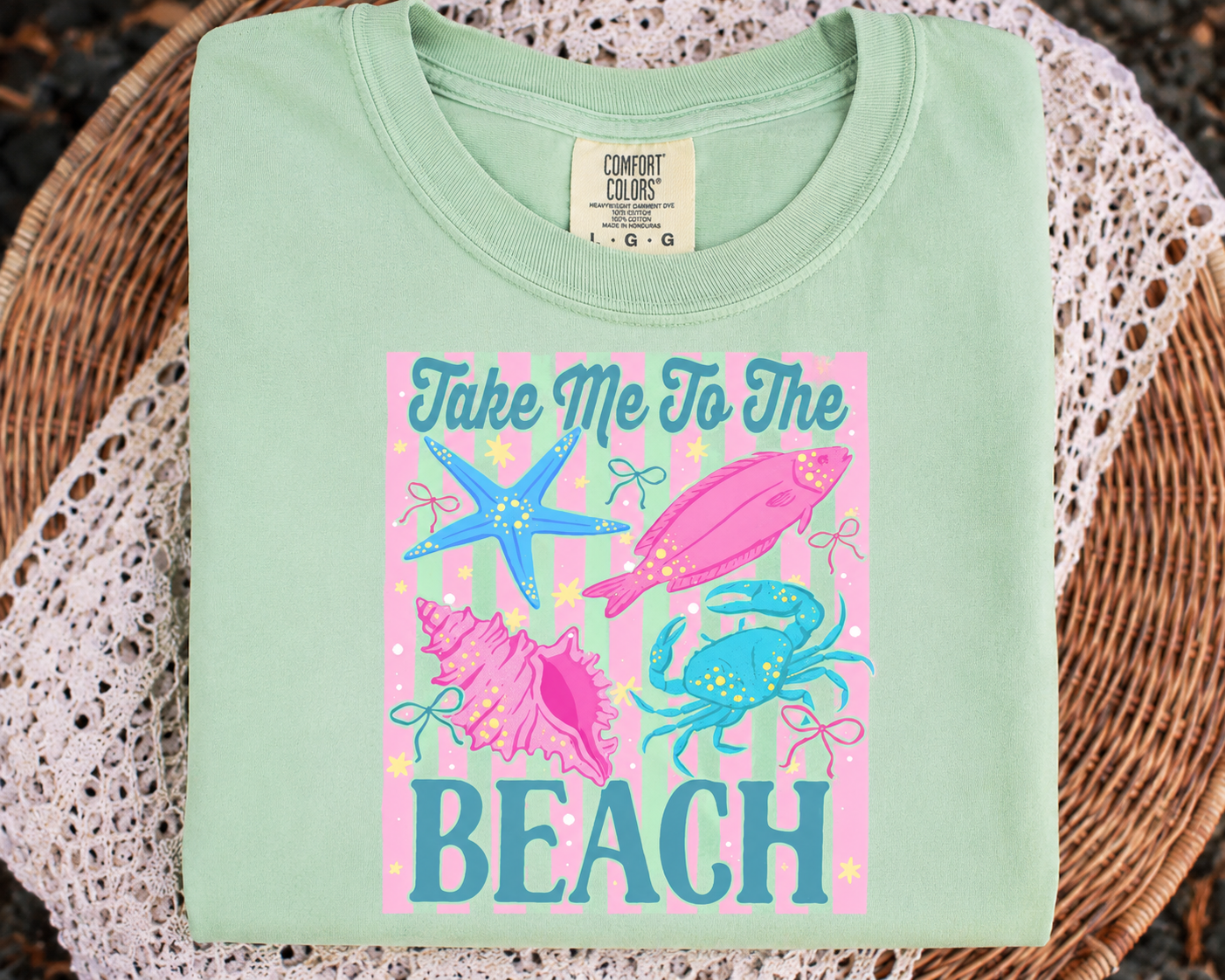Take me to the beach comfort colors tshirt